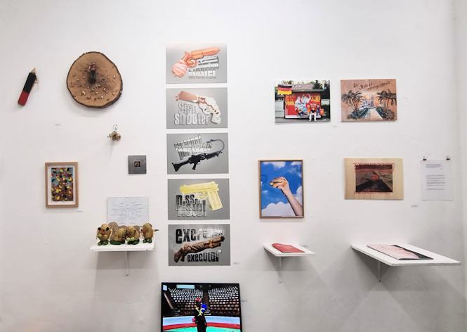 Ausstellungsansicht/Bartheke linke Wand Ausschnitt | Klaus Fabricius  Artist Künstler Information