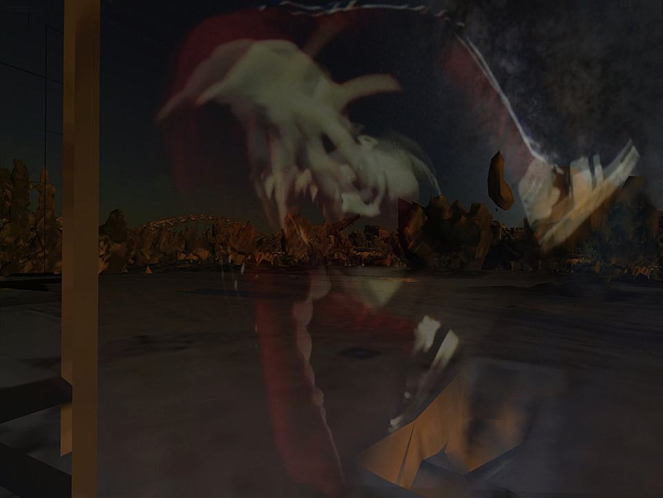 Dunkelwelten/Dystopie/2024/Digital Foto Collage/Dibond Alu/120x90cm | Klaus Fabricius  Artist Künstler Information