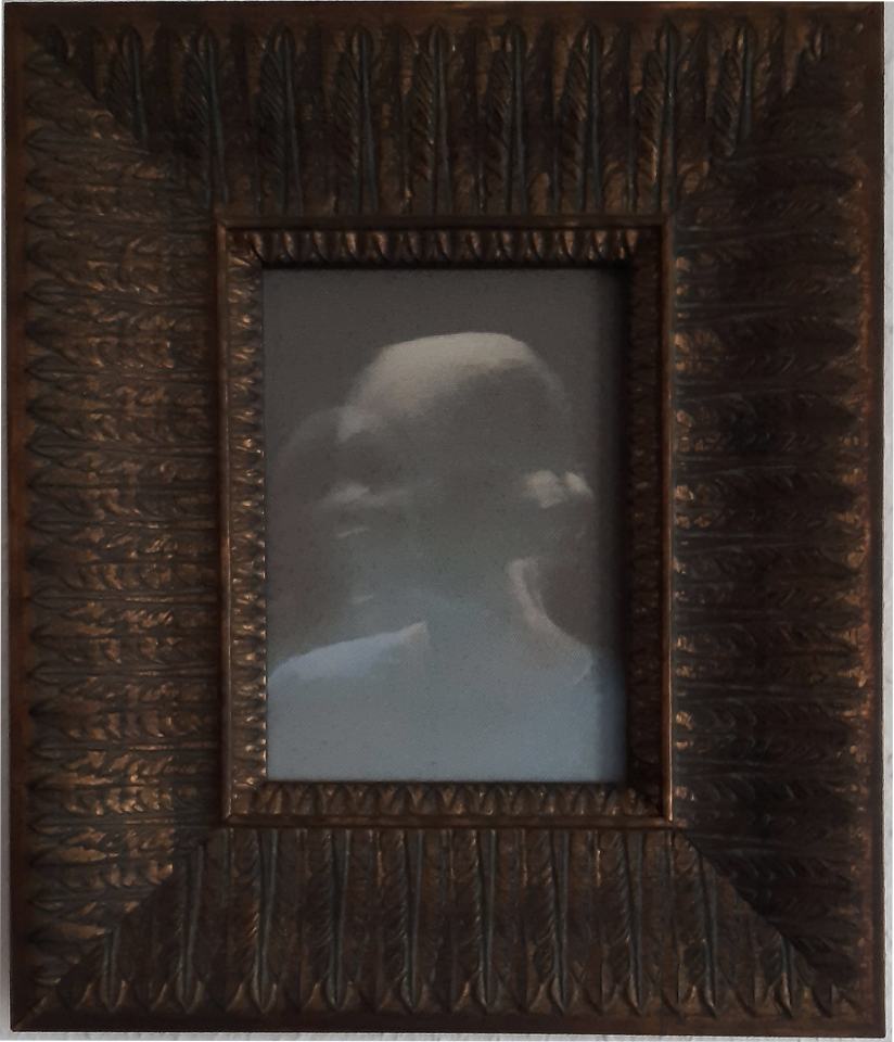 Potrait Dekonstruktion.B/Digital Collage Fotografie/19x15/gerahmt 36x31cm | Klaus Fabricius  Artist Künstler Information