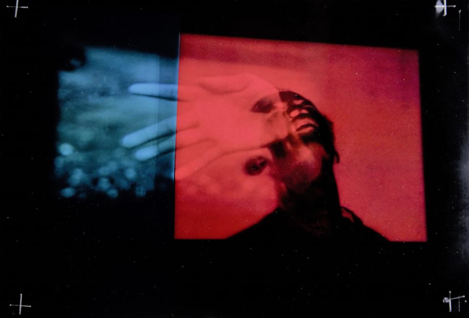 Szene II/2016/Buntpapier und Foliendruck/30x21cm | Klaus Fabricius  Artist Künstler Information