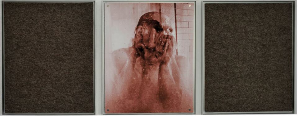 Szenische Rekonstruktion/2019/Fotografie Digital Collage/Filz/50x130cm | Klaus Fabricius  Artist Künstler Information