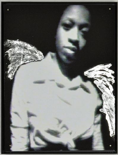 Venus/2018 / Fotografie/Schwarzer Karton/Schlagmetall/40x30cm | Klaus Fabricius  Artist Künstler Information