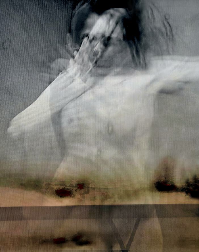 Verlust der Gegenwart/2025/Digital Fotografie Collage/96x76cm/ | Klaus Fabricius  Artist Künstler Information